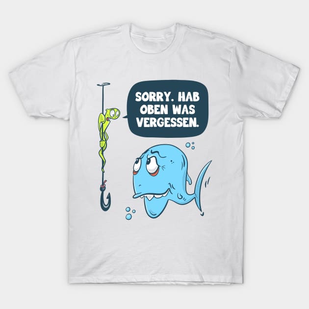 fishing bait T-Shirt by cartoonalarm